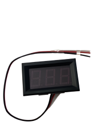 0.56 Inch Dc 0-100V Dijital 3 Telli Panel Tip Voltmetre-Kırmızı - 1