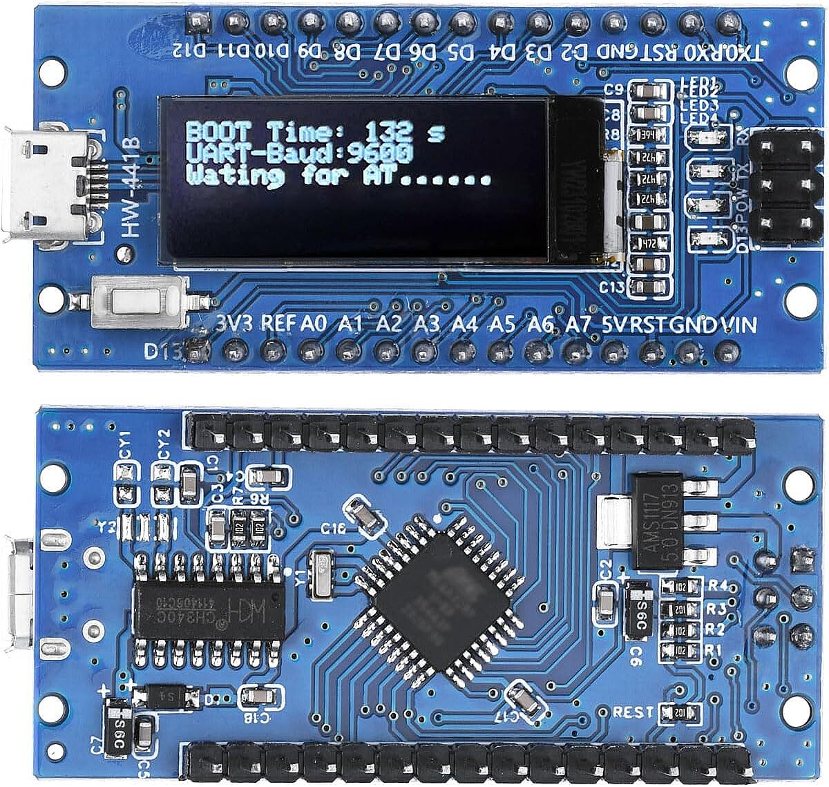 0.91 İnç LCD Ekranlı Arduino Nano CH340 Geliştirme Kartı - 2