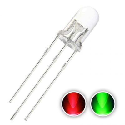 1000 adet - 3mm ortak anot kırmızı yeşil - 1