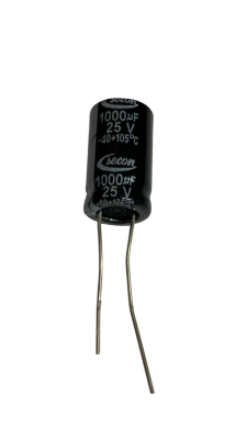 1000UF 25V 10X17 ELEKTROLİTİK KONDANSATÖR - LSECON - 1