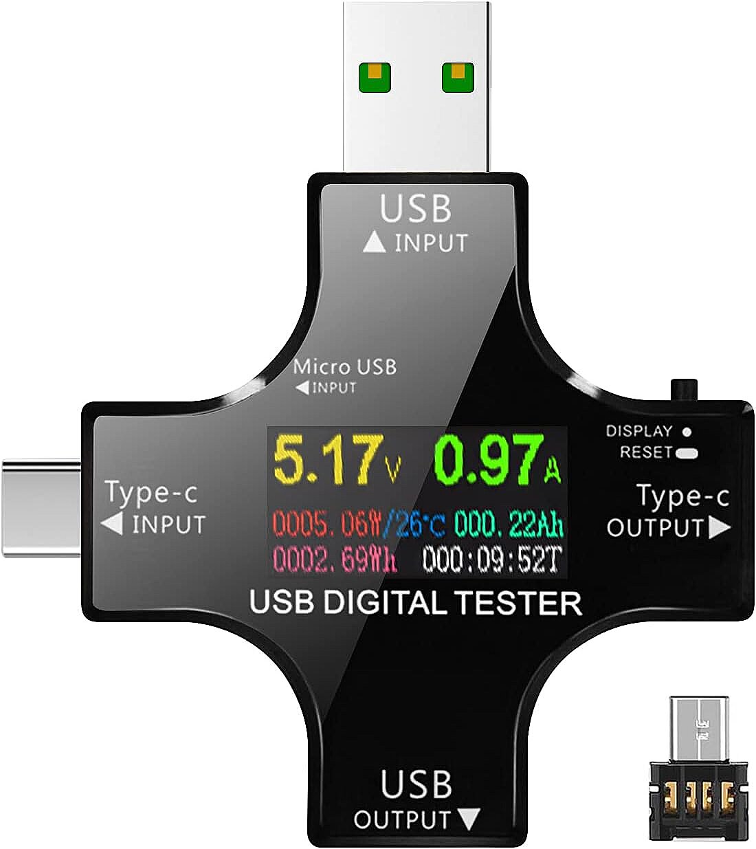 12 in 1 Çok Fonksiyonlu USB & Type-C Dijital Güç Ölçer Test Cihazı – Voltaj, Akım, Kapasite, Watt Ölçüm – PD/QC Uyumlu (Çok Al Az Öde İle %20'ye Varan İndirimli) - 