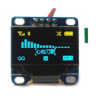 128x64 0.96 inch Oled Grafik Lcd Ekran - SSD1306 - 4 Pin I2C - 1