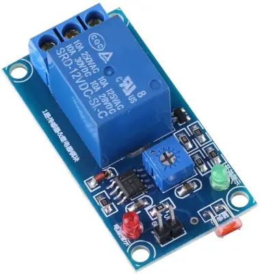 12V 1 Kanal LDR Işık Sensörü Kontrollü Röle Kartı - 1