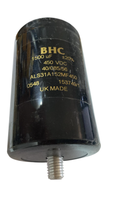 1500UF 450V 65X105 VİDALI ELEKTROLİTİK KONDANSATÖR - BHC - 1