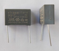 1.5UF 310VAC X2 %10 27.5mm Polyester Kondansatör - China
