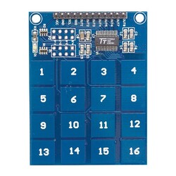 16'lı Dokunmatik Tuş Takımı - Kapasitif Buton - 1