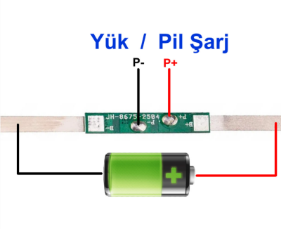 1S 3.7V 3A 18650 Nikelli Li-lon BMS 18650 Lipo Pil Koruma Devresi - 2