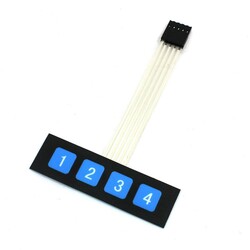 1x4 Membran Tuş Takımı - Keypad (Çok Al Az Öde İle %30'a Varan İndirimli) - 