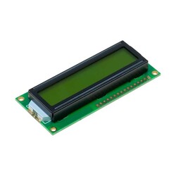 2*16 LCD Yeşil, Üstten Ve Alttan Pinli - China