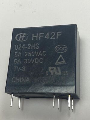 HF42F-024-2HS 2 Form A 5A 24V 6 Pin Kombi Rölesi - 1