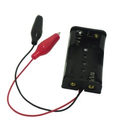 2'li AA Pil Yuvası (Krokodil Kablolu) (Çok Al Az Öde İle %20'ye Varan İndirimli) - China