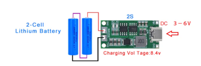2S 2A TypeC Şarj Modül Çok Hücreli 18650 Lityum Pil Şarj Modül 8.4V 12.6V 16.8V - 2