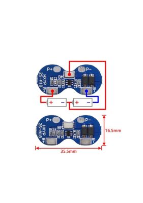 2S 4A Bms 7.4V 18650 Lityum Lipo Pil Şarj Koruma Modülü - 2