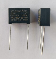 330NF 310VAC X2 %10 15mm Polyester Kondansatör - China