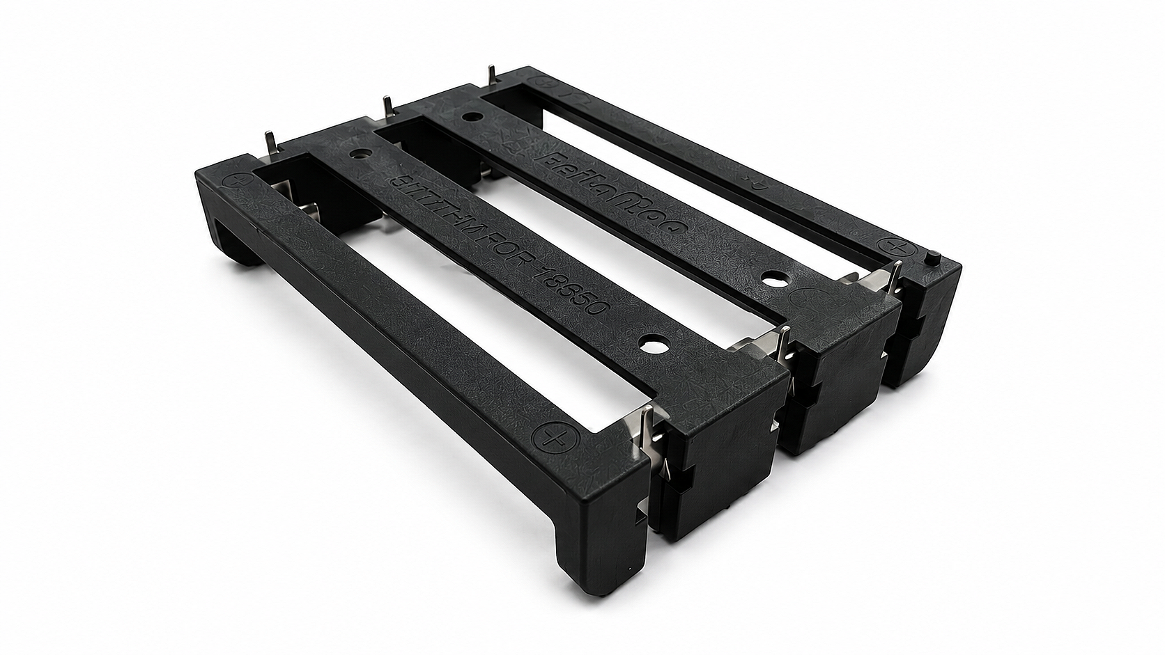 3'Lü 18650 Pcb Montaj Tip Lityum Li-ion Pil Yuvası - 6 Pin - 2