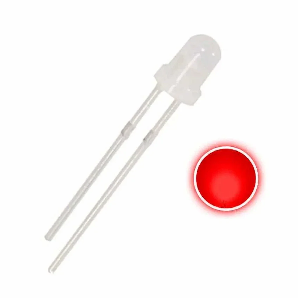 3MM Şeffaf Kırmızı Led (Çok Al Az Öde İle %20'ye Varan İndirimli) - 