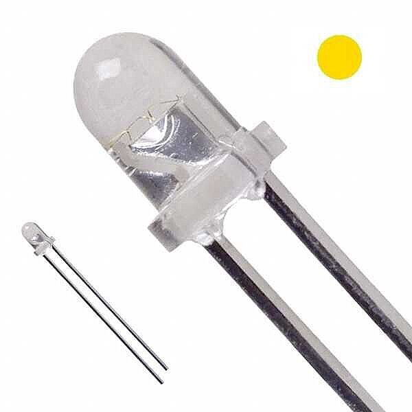 3MM Şeffaf Sarı Led (Çok Al Az Öde İle %20'ye Varan İndirimli) - 