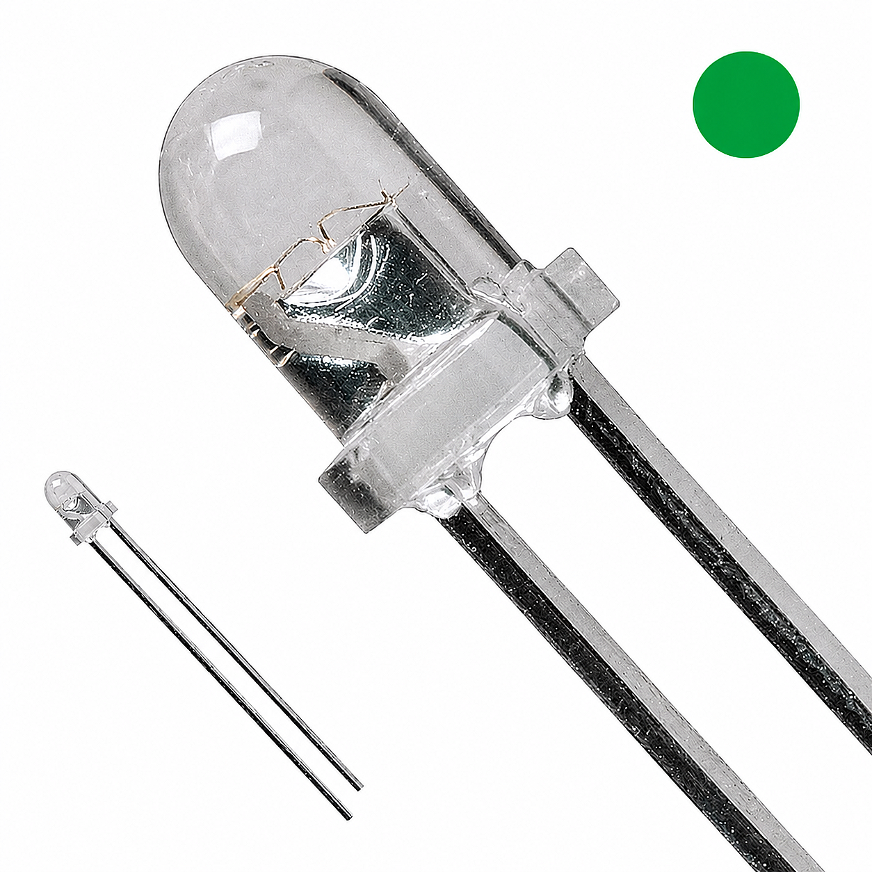 3MM Şeffaf Yeşil Led (Çok Al Az Öde İle %20'ye Varan İndirimli) - 
