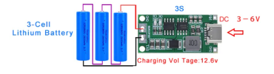 3S 2A TypeC Şarj Modül Çok Hücreli 18650 Lityum Pil Şarj Modül 8.4V 12.6V 16.8V - 2