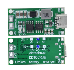3S 2A TypeC Şarj Modül Çok Hücreli 18650 Lityum Pil Şarj Modül 8.4V 12.6V 16.8V - 3
