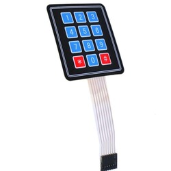 3x4 Membran Tuş Takımı - Keypad (Çok Al Az Öde İle %30'a Varan İndirimli) - China