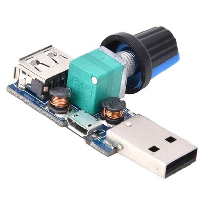 4-12V'dan 2.5-8V'e DC 5W USB Fan Hız Kontrol Sürücüsü Regülatör Modülü - 1