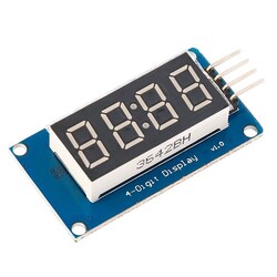 4'lü 7-Segment TM1637 Kırmızı Display Modülü - China