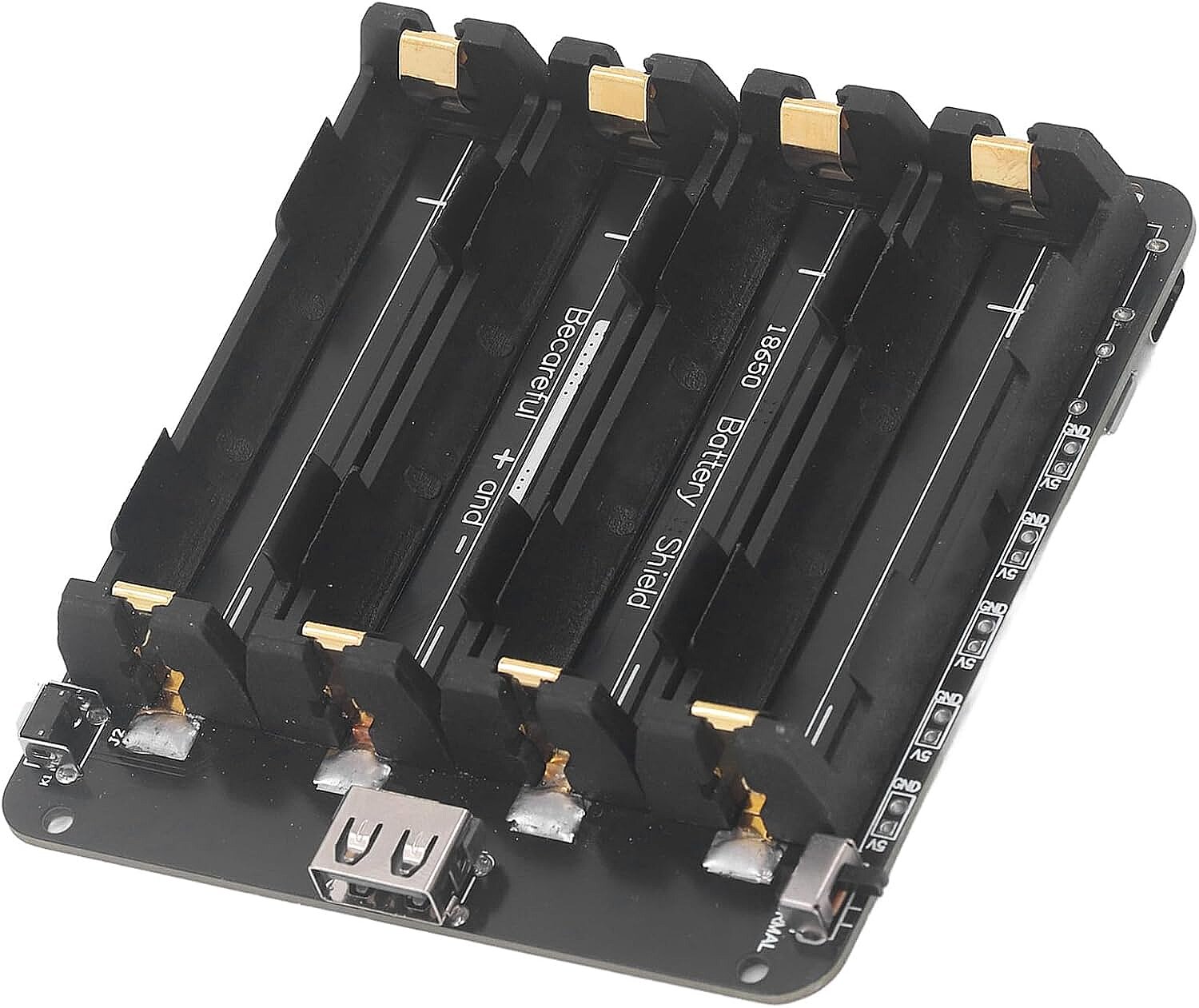4'lü Anahtarlı 18650 Lityum Pil Yuvası V8 Mikro USB (Çok Al Az Öde İle %20'ye Varan İndirimli) - 