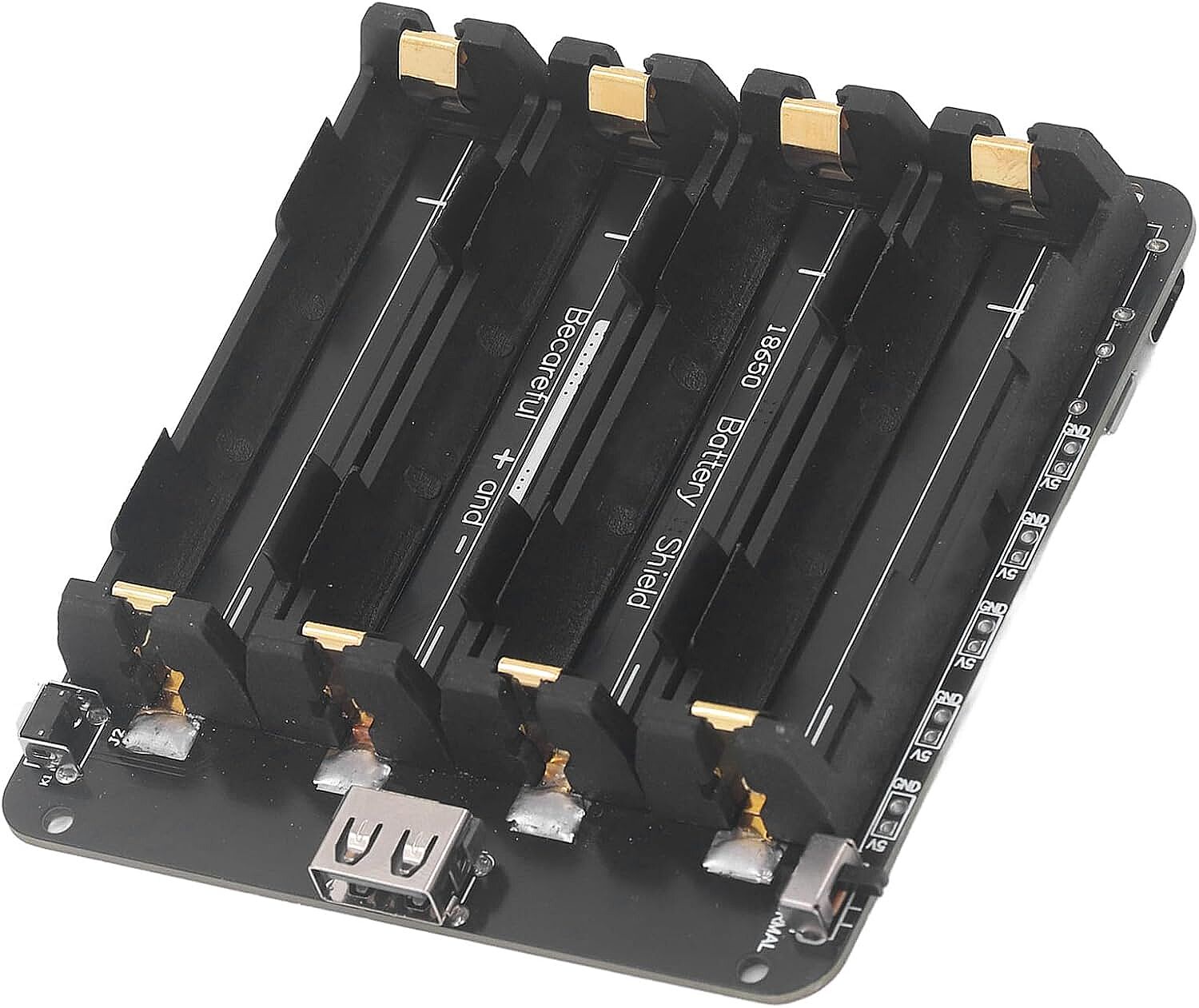 4'lü Anahtarlı 18650 Lityum Pil Yuvası V8 Mikro USB (Çok Al Az Öde İle %20'ye Varan İndirimli) - 1