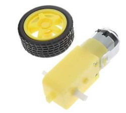 6V 250 Rpm Motor ve Tekerlek Seti (Çok Al Az Öde İle %30'a Varan İndirimli) - 