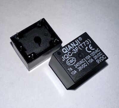 JQC-3F(T73) 9VDC 10A Qianji Röle - 1