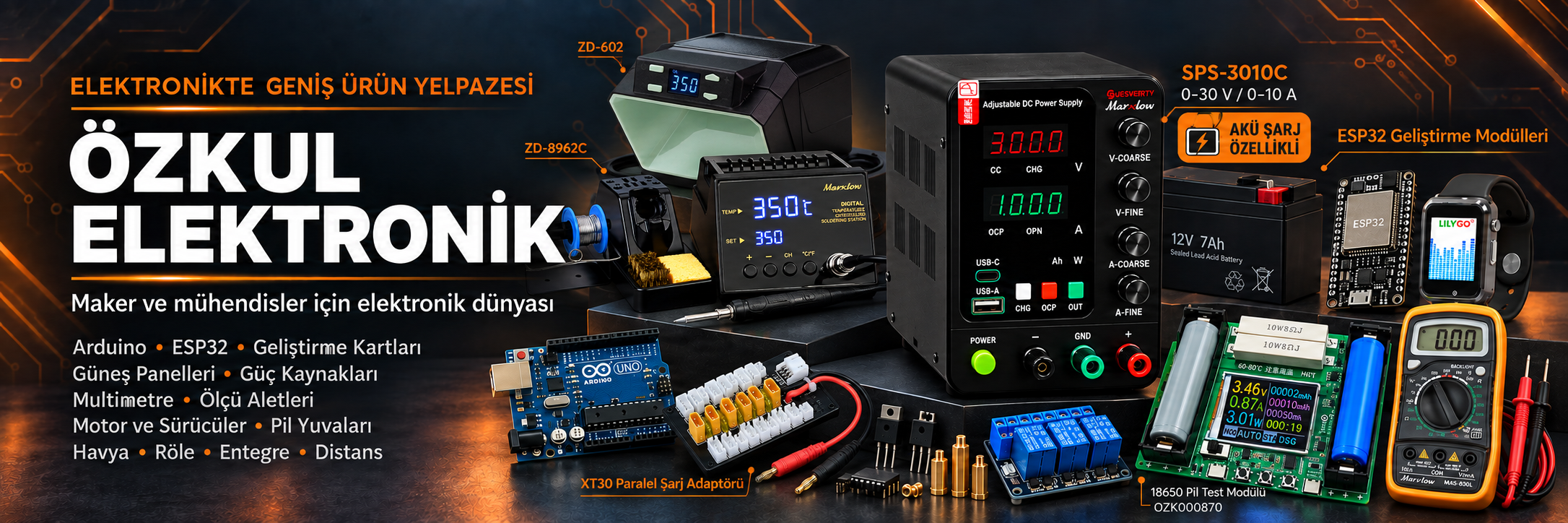 Özkul Elektronik ürün çeşitleri