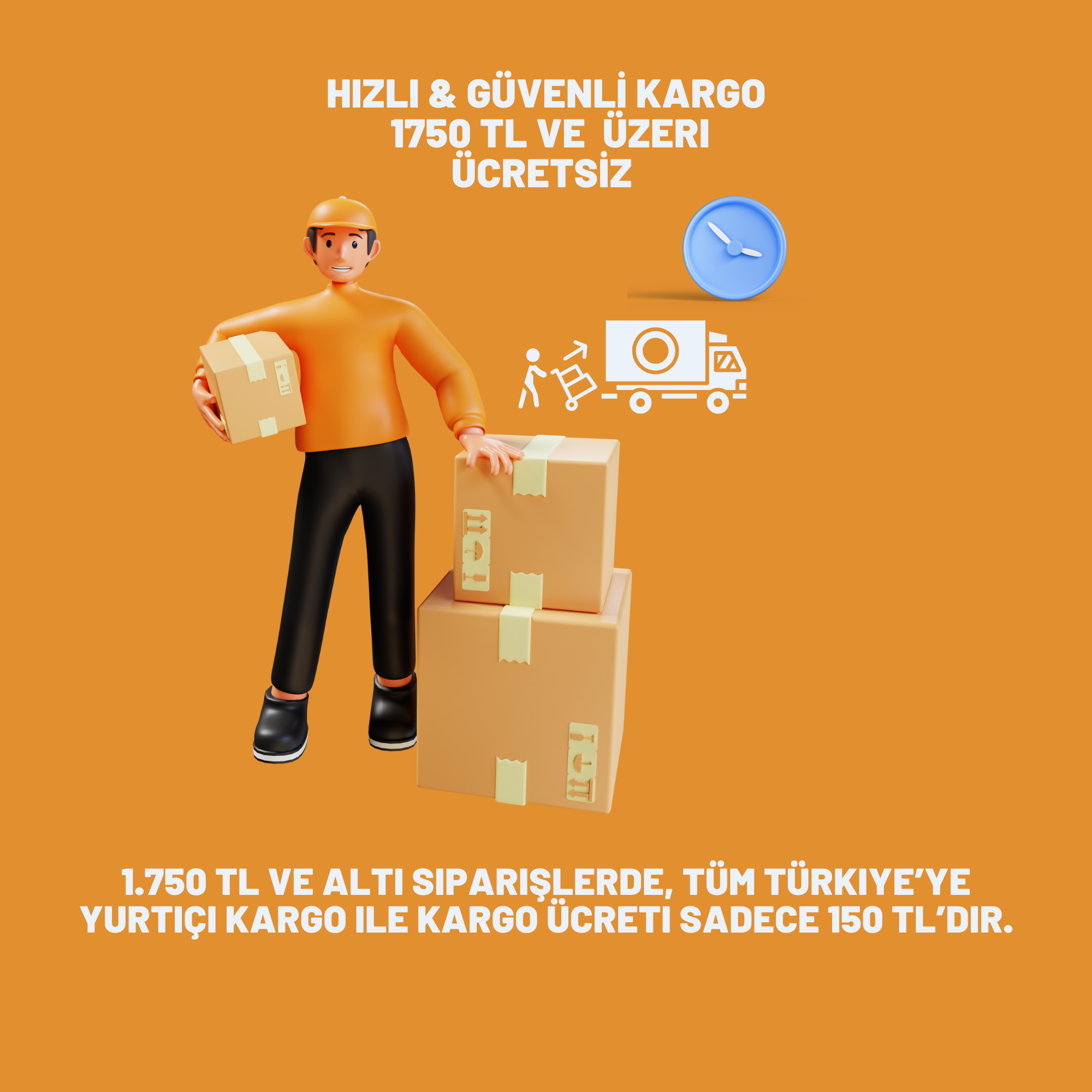 1750 TL ve Üzeri Siparişlerinizde Kargo Bedava