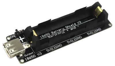 18650 Li-ion Pil Şarj Kartı V3 – Arduino ve WEMOS ESP32 Uyumlu Mikro USB’li Lityum Batarya Güç Kaynağı Powerbank Battery Shield (Çok Al Az Öde İle %20'ye Varan İndirimli) - 1