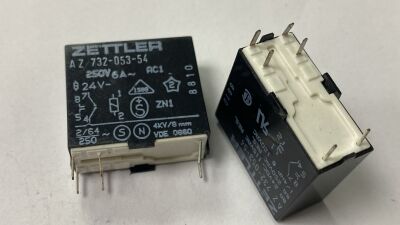AZ732-053-54 24VDC 6A 250VAC 6 PİN RÖLE - ZETTLER - 1