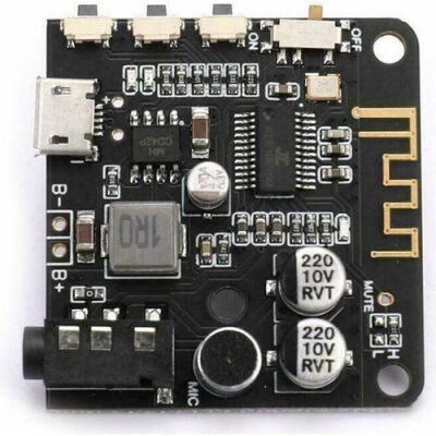 BT5.0 PRO Bluetooth Ses Alıcı Kartı Bluetooth 5.0 MP3 Modülü PRO (Mikrofonlu) (Çok Al Az Öde İle %20'ye Varan İndirimli) - 1