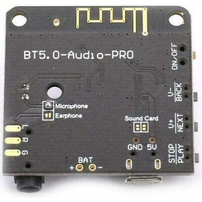 BT5.0 PRO Bluetooth Ses Alıcı Kartı Bluetooth 5.0 MP3 Modülü PRO (Mikrofonlu) (Çok Al Az Öde İle %20'ye Varan İndirimli) - 2