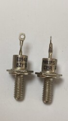 BZY93C15R 15V 20W METAL VİDALI KATOT ZENER DİYOT - 