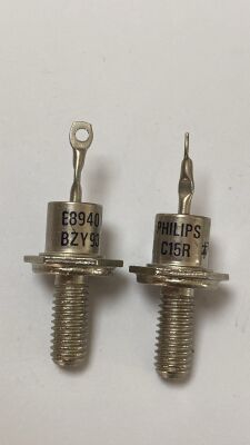 BZY93C15R 15V 20W METAL VİDALI KATOT ZENER DİYOT - 1