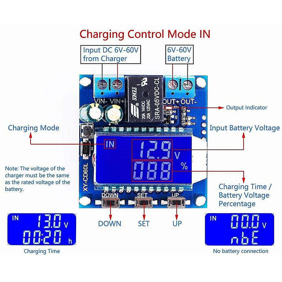 CD60L Güneş Pili Şarj Modülü - Pil Şarj Deşarj Kontrol Kartı - 3