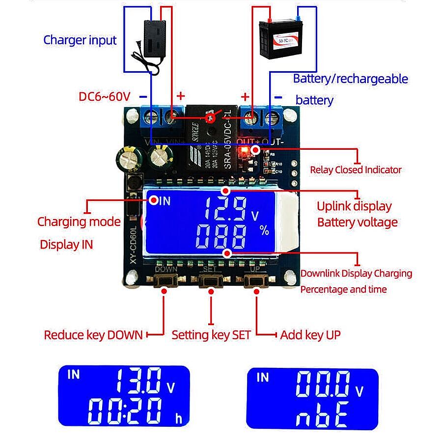 CD60L Güneş Pili Şarj Modülü - Pil Şarj Deşarj Kontrol Kartı - 4