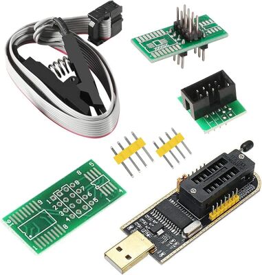 CH341A 24 25 Serisi EEPROM Flash BIOS USB Programlayıcı + SOIC8 SOP8 Test Klipsi EEPROM 93CXX/25CXX/24CXX - 1