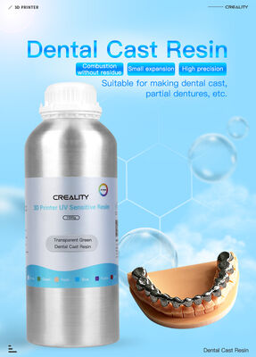 Creality 1000g UV Diş / Dental Reçine Filament - Şeffaf Yeşil - 2