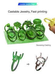 Creality 500gr UV Mücevher Reçine - Şeffaf Yeşil - 4