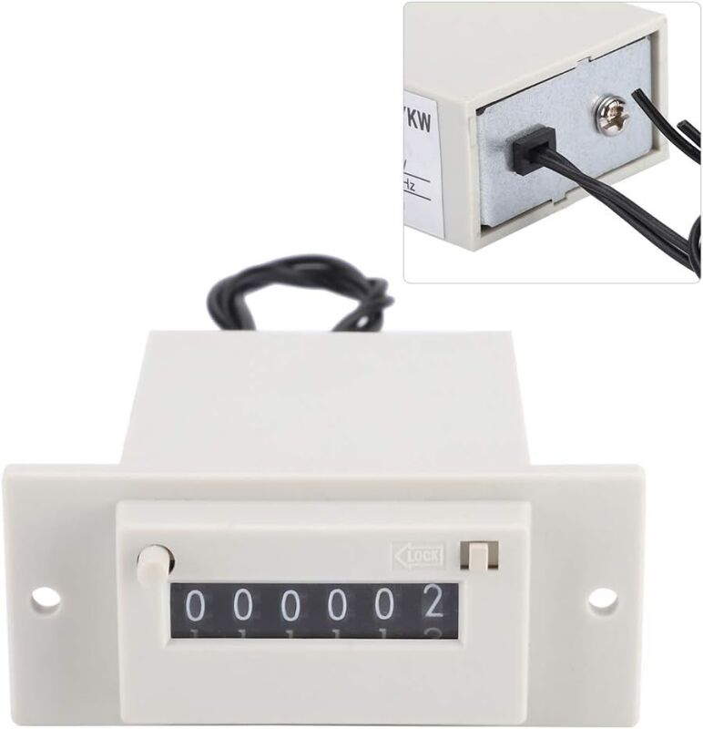 CSK6-YKW 6 Haneli 0-999 Sayma Aralığı DC24V Elektromanyetik Sayaç - 1