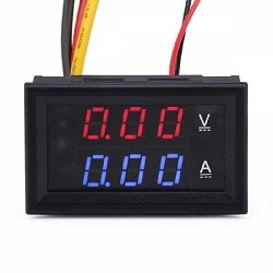 Dijital Ampermetre-Voltmetre DC 0-100V 0-10A Dual - 2