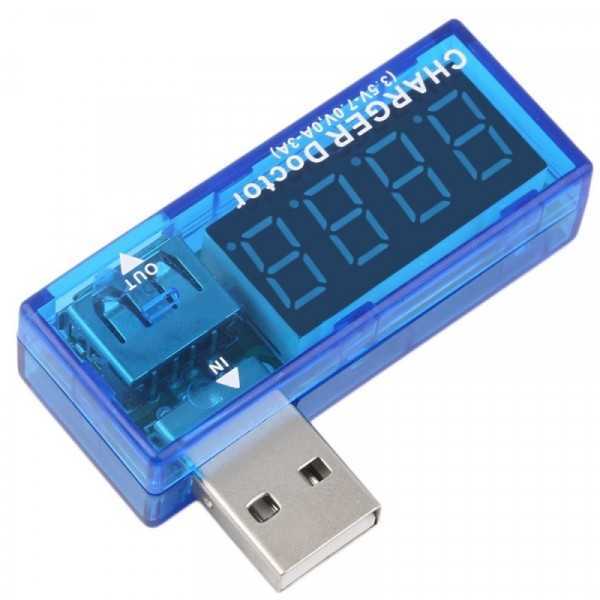  Dijital Usb Akım Ve Voltaj Ölçme Aparatı