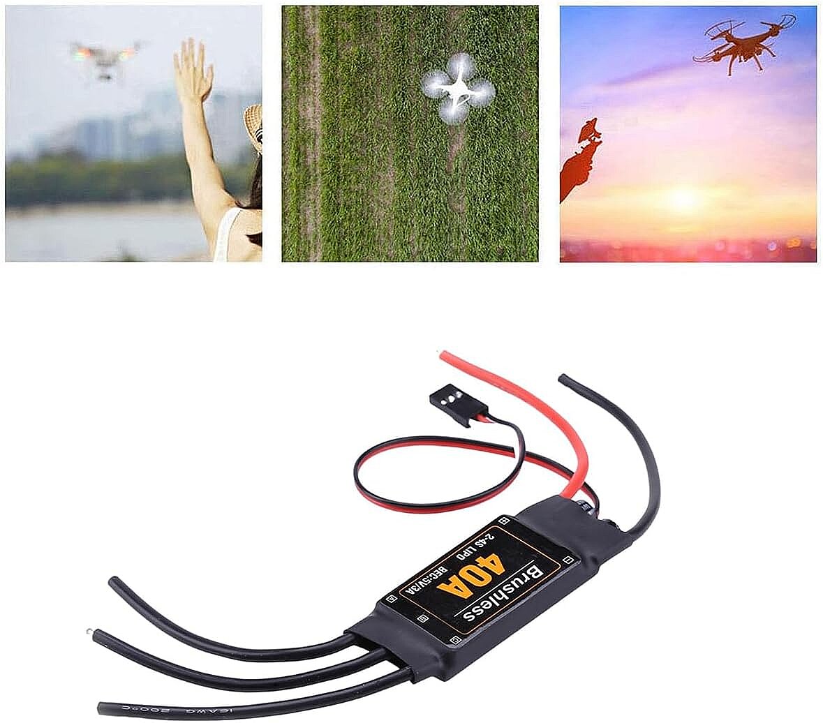 Drone ESC Brushless 40A Fırçasız Motor Hız Kontrol Sürücüsü - 2-4S Li/po Uyumlu Bullet Konnektör (Çok Al Az Öde İle %20'ye Varan İndirimli) - 2