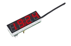 DS3231SN DC 5V 12V 24V Dijital Kırmızı LED Saat Sıcaklık Termometre Gerilim Göstergesi - 1