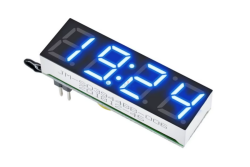 DS3231SN DC 5V 12V 24V Dijital Mavi LED Saat Sıcaklık Termometre Gerilim Göstergesi - 1